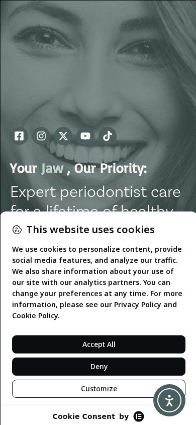 Keystone Periodontal Group on a phone