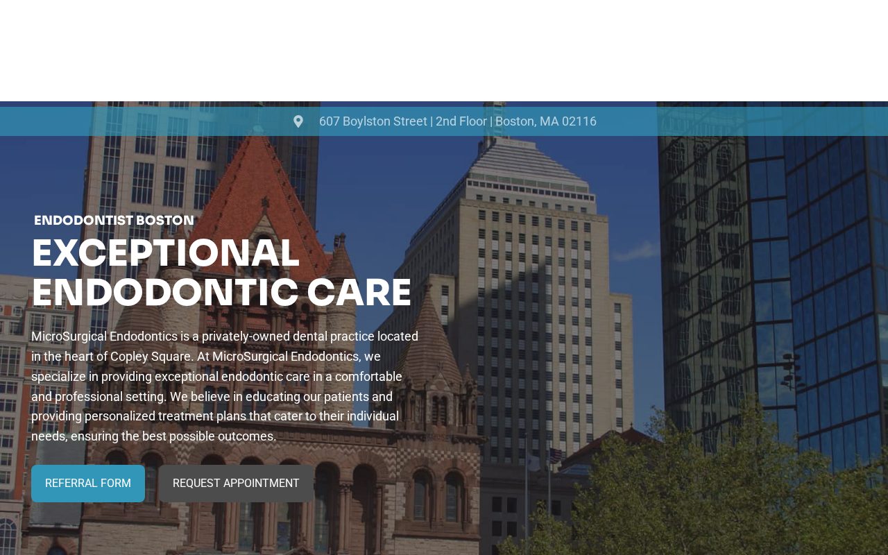 MicroSurgical Endodontics: the website Dental Space built, Boston, MA